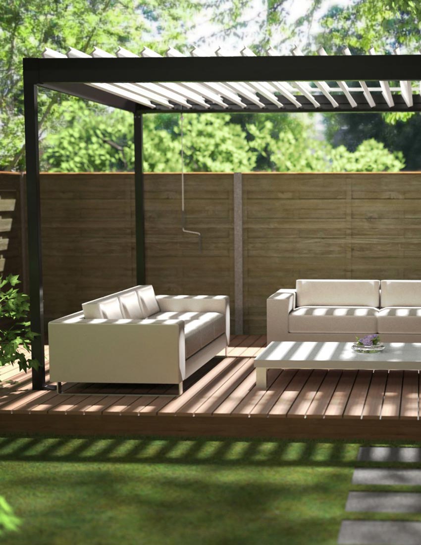 Pergola Azore de Renson au Store Niortais